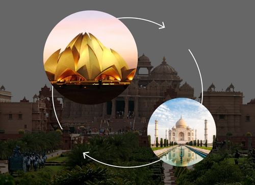 Delhi to Agra (500km)